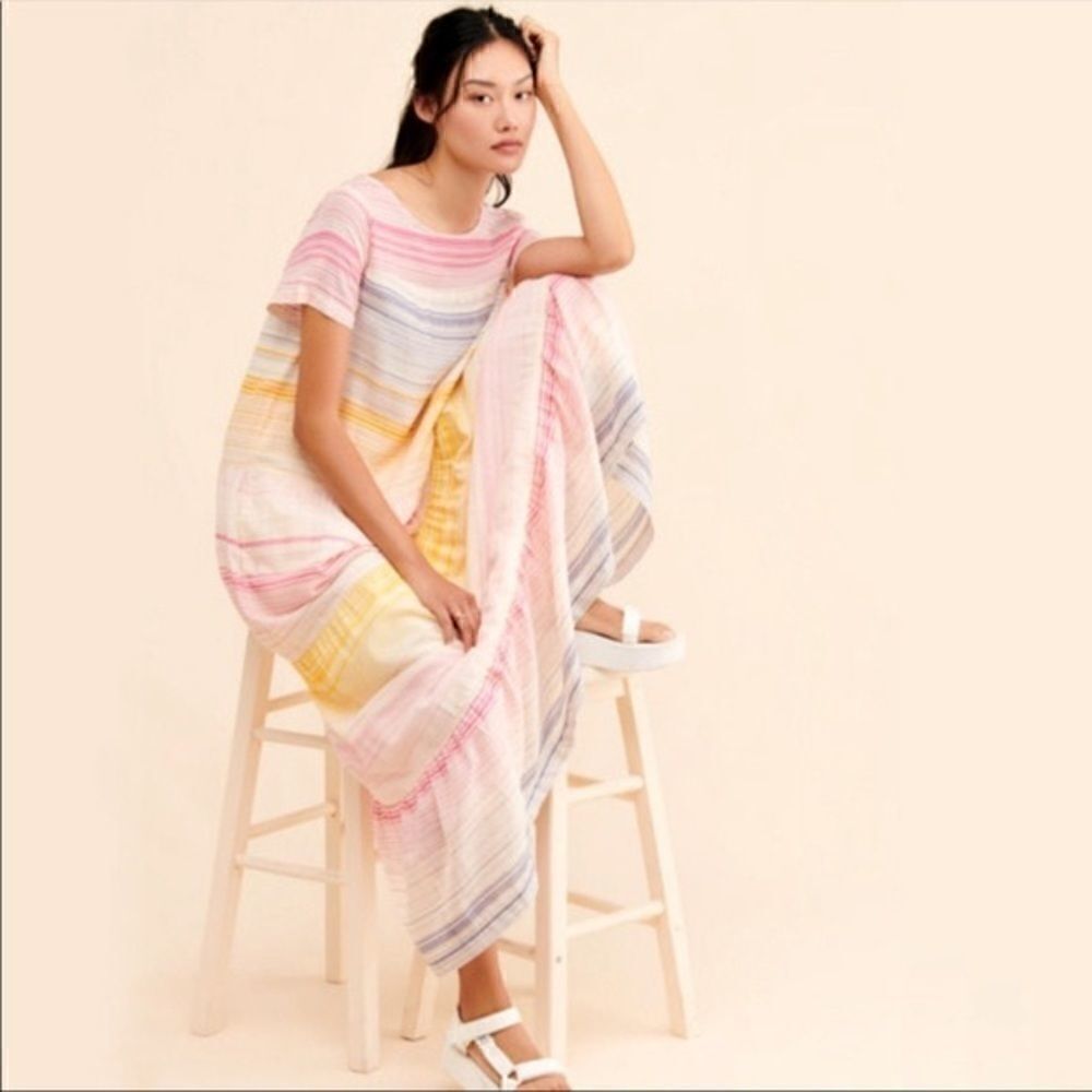 ANTHROPOLOGIE MERIDA TIERED MAXI DRESS